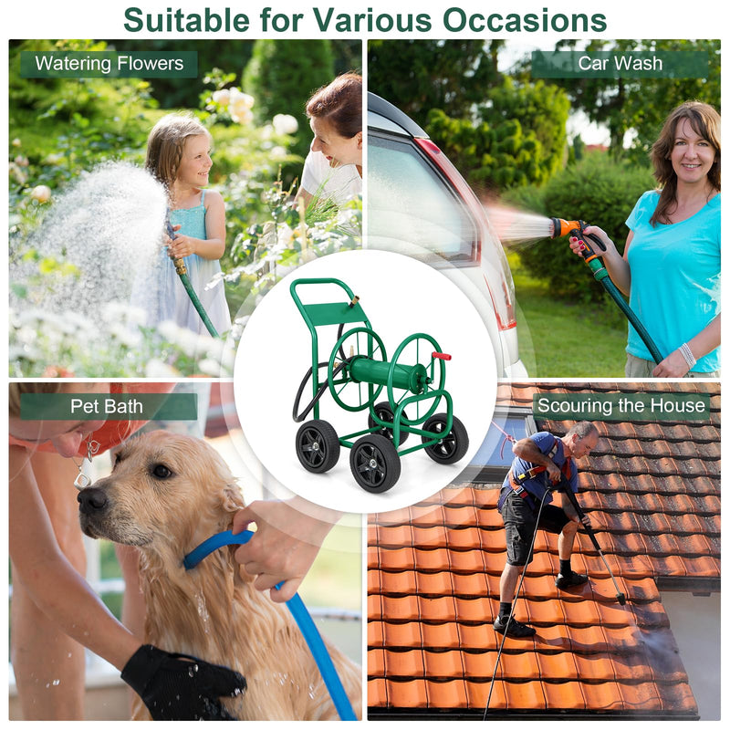 Load image into Gallery viewer, Goplus Garden Hose Reel Cart
