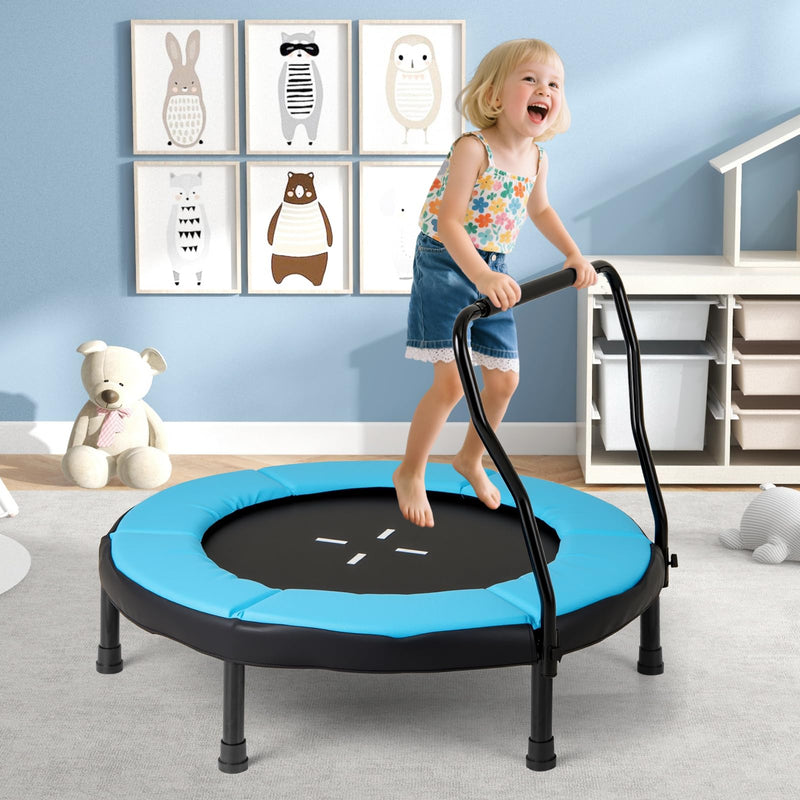 Load image into Gallery viewer, Goplus 40&quot; Trampoline with Foam Handlebar &amp; Safety Pad
