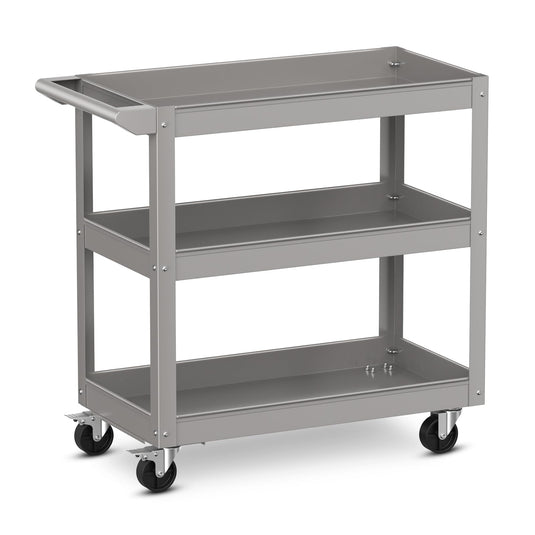 Goplus 3-Layer Service Utility Cart, Heavy Duty Unity Cart with Flat Handle