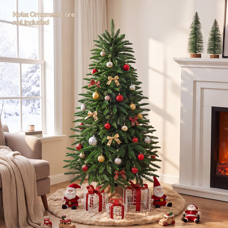 Load image into Gallery viewer, Goplus 5ft/6ft/7ft Pre-Lit Hinged Christmas Tree with 3 Lighted Gift Boxes
