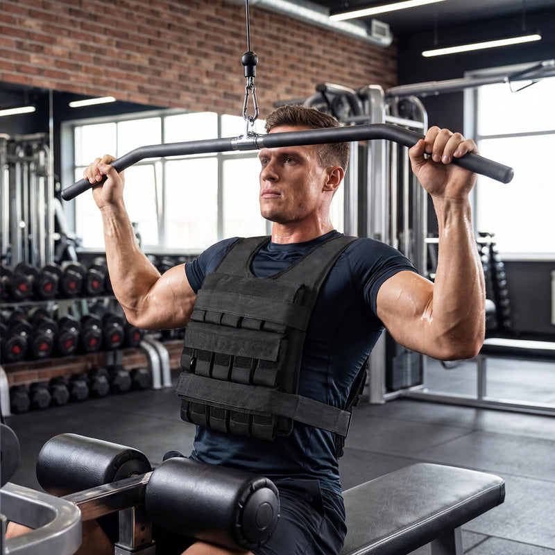 Load image into Gallery viewer, Goplus 66lbs Adjustable Weighted Vest with 30 Removable Metal-Sand Weigh
