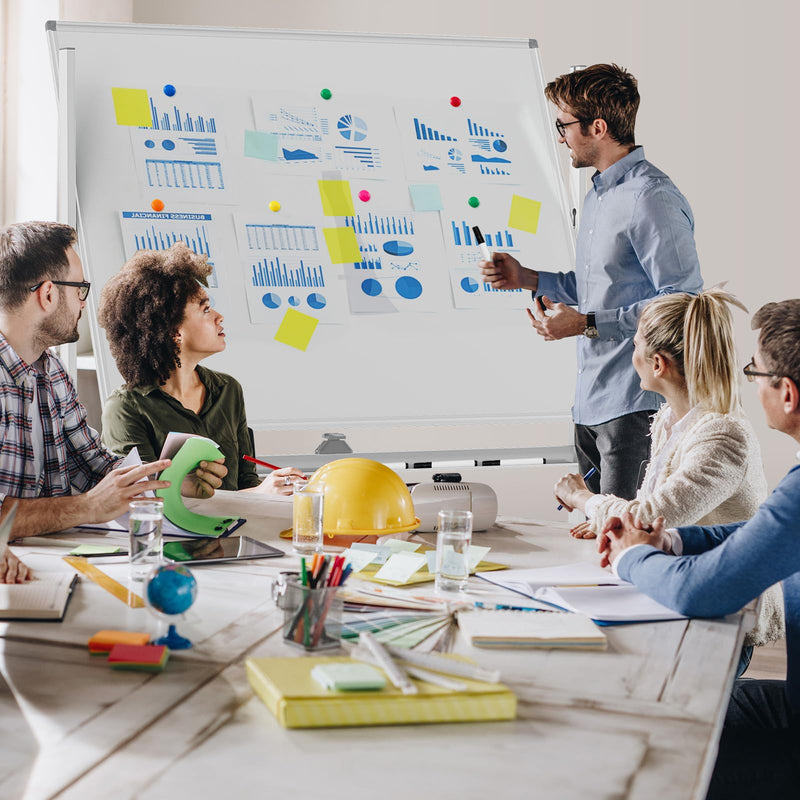 Load image into Gallery viewer, Goplus 48&quot; x 36&quot; Double-Sided Magnetic Dry Erase Board with Flipchart
