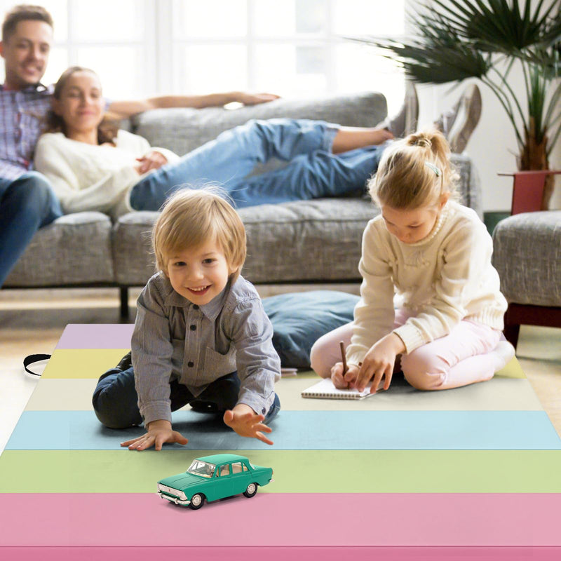 Load image into Gallery viewer, Goplus 6&#39;x4&#39; 3-Panel Folding Tumbling Mat w/Carrying Handles Hook&amp;Loop Fastener
