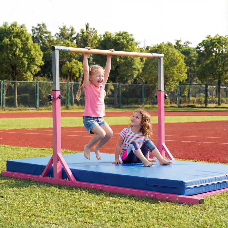 Load image into Gallery viewer, Goplus Junior Gymnastic Parallel Bars with 13-Level 33"-57" Adjustable Heights &amp; 6-Level Adjustable Width
