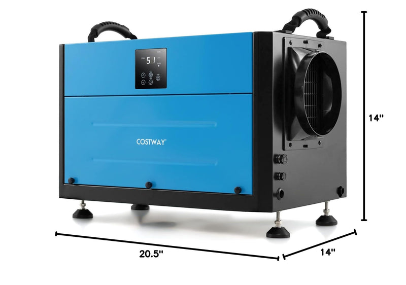 Load image into Gallery viewer, 124 PPD Commercial Dehumidifier, 1300 Sq.Ft Crawl Space Dehumidifier with 9.8 FT Drain Hose &amp; Wired Remote Control Panel
