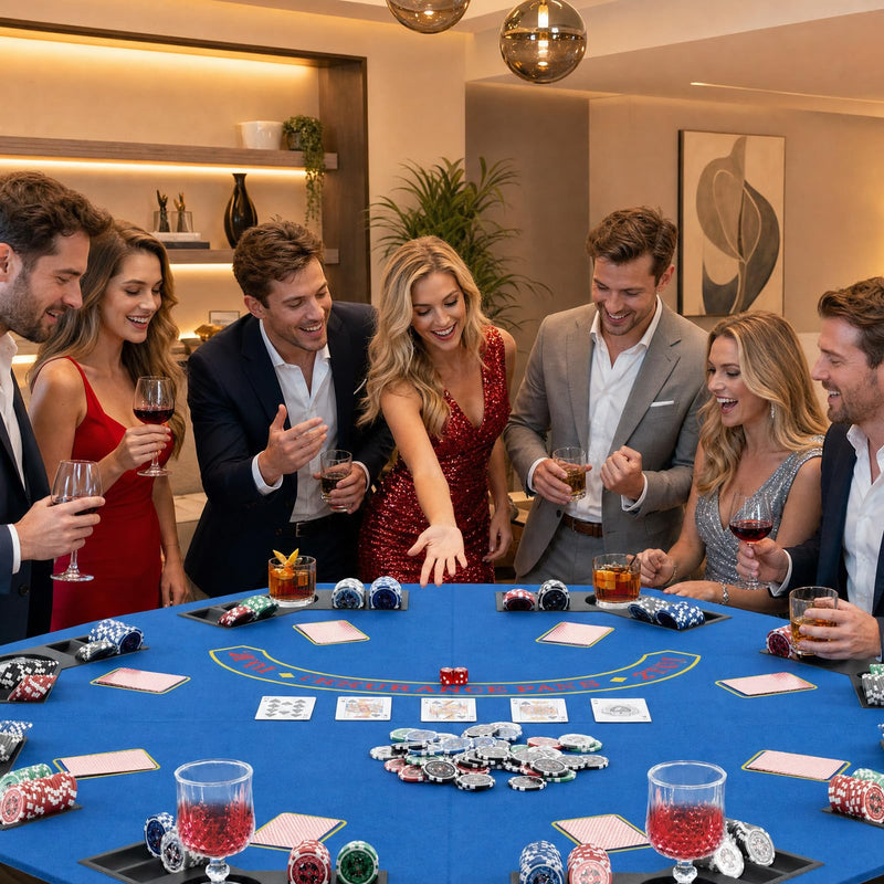 Load image into Gallery viewer, Goplus 48" Poker Table Top - 8 Player Foldable Texas Holdem Poker Table Topper
