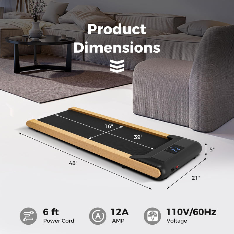 Load image into Gallery viewer, Goplus Walking Pad, Under Desk Treadmill for Home Office, Portable Walking Pad Treadmill with Remote Control
