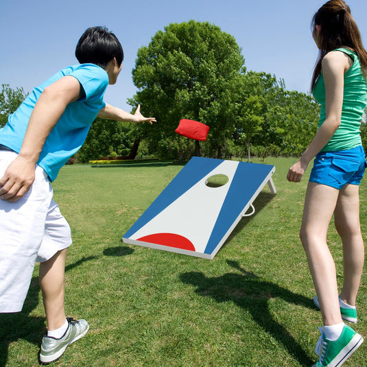 Goplus 3 x 2FT Cornhole Board Set with 8 Bean Bags