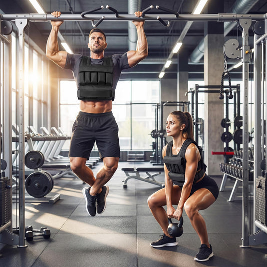 Goplus Adjustable Weighted Vest | 44lbs/66lbs Weight Vest for Men Women