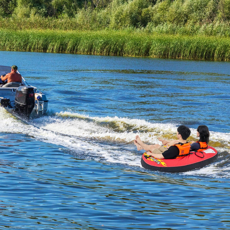 Load image into Gallery viewer, 1-2 Person Inflatable Boat Tube with Quick Connector
