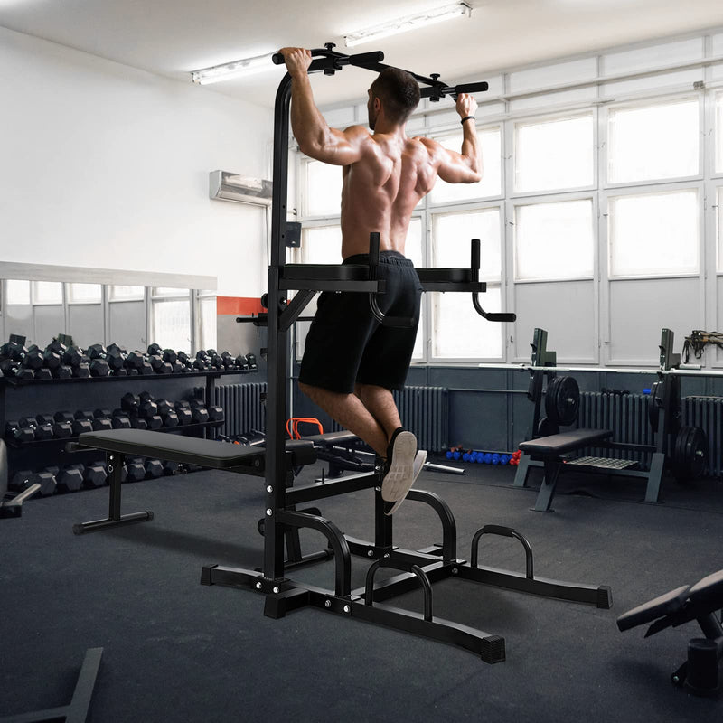 Load image into Gallery viewer, Goplus Power Tower with Bench
