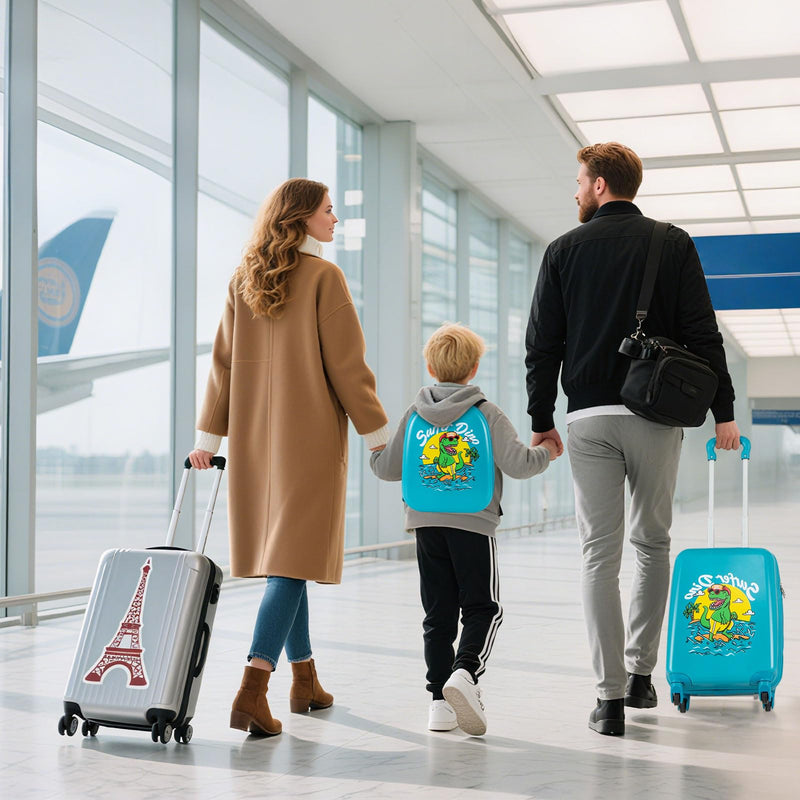 Load image into Gallery viewer, 2 PCS Kid Luggage Set With Spinner Wheels for Children Boys Girls-Blue
