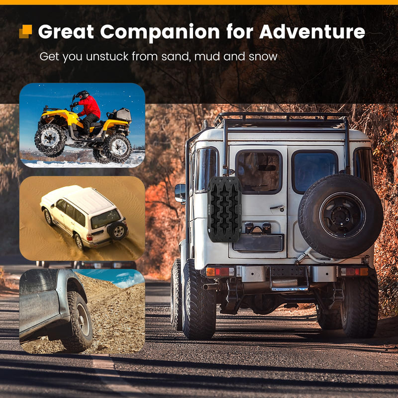 Load image into Gallery viewer, Goplus Off-Road Traction Boards, 2 PCS 4WD Large Recovery Traction Tracks Mats
