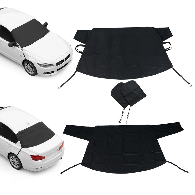 Load image into Gallery viewer, Goplus Car Windshield Snow Cover Set, Heavy Duty 600D Oxford Fabric Front &amp; Rear Ice Frost Protectors
