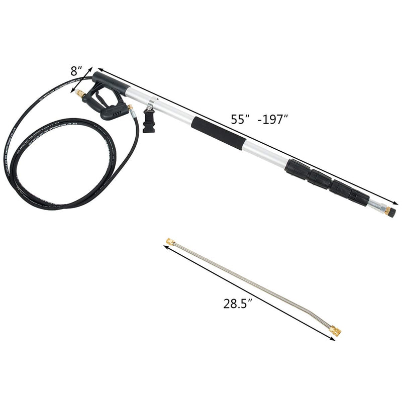 Load image into Gallery viewer, Goplus 4000PSI Commercial Grade Telescoping Pressure Washer Wand
