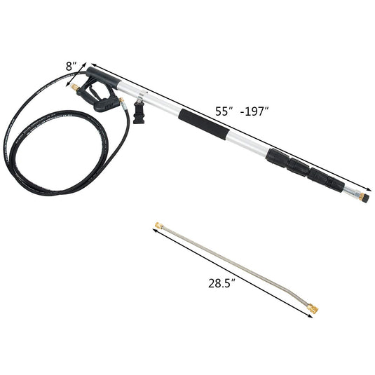 Goplus 4000PSI Commercial Grade Telescoping Pressure Washer Wand