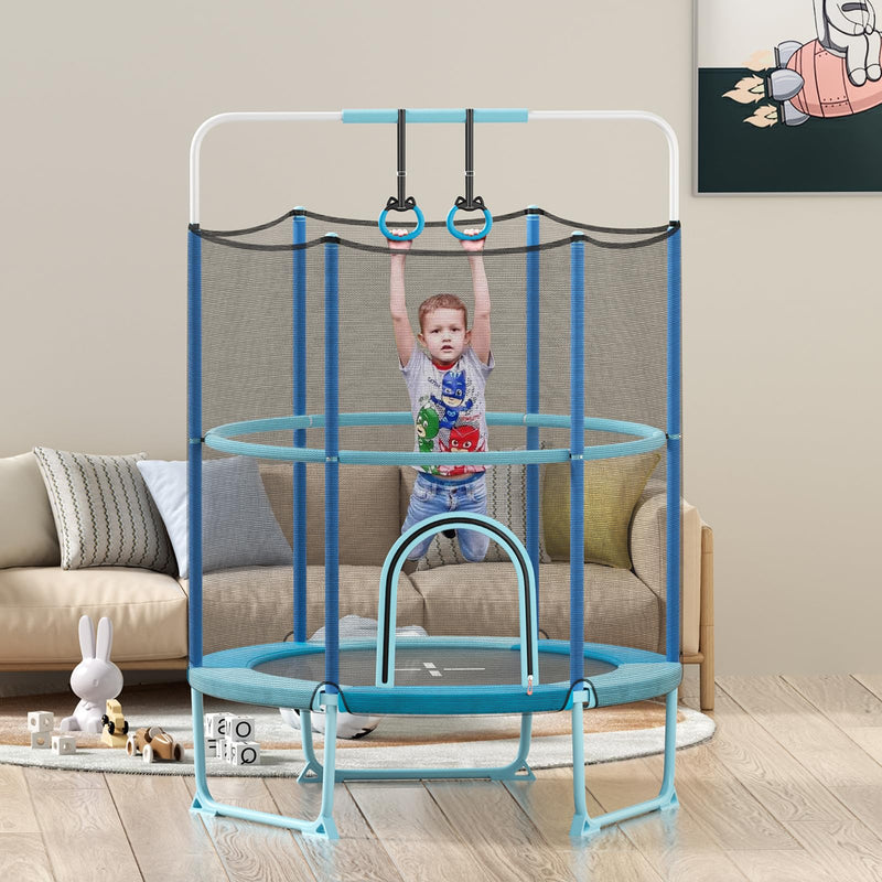 Load image into Gallery viewer, Goplus 60&#39;&#39; Trampoline for Kids, 3-in-1 Toddler Trampoline
