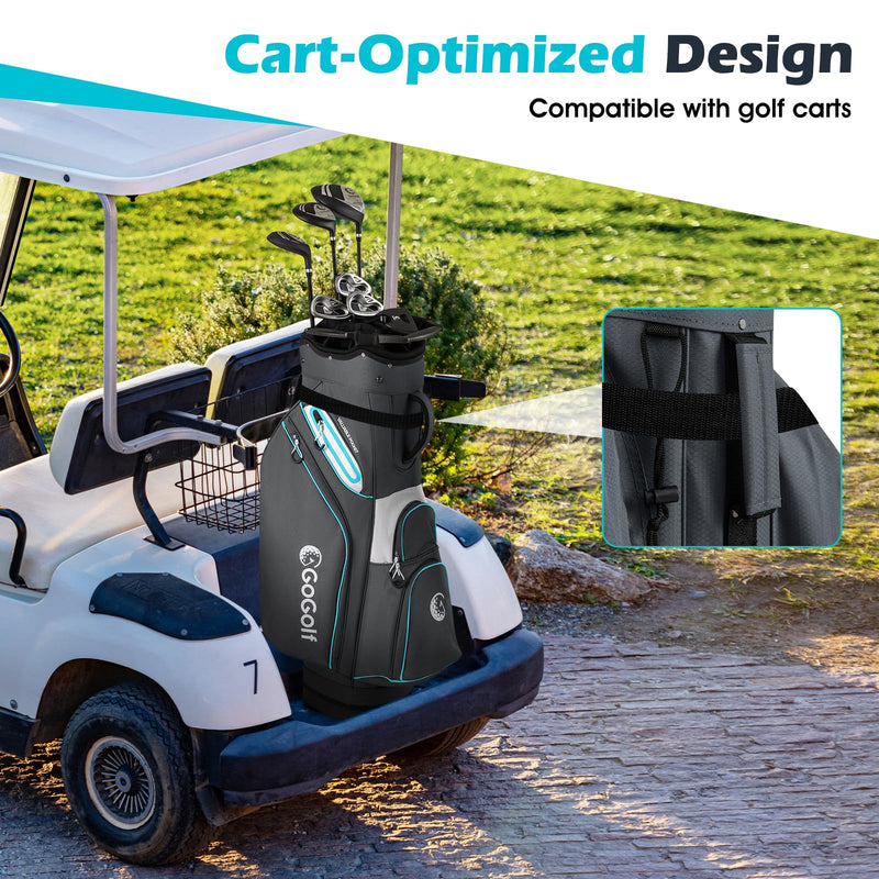 Load image into Gallery viewer, Goplus Lightweight Portable Golf Bag with 14-Way Divider Top for Men Women
