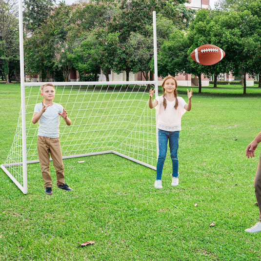 Goplus 2 in 1 Soccer Goal, Football Field Goal w/ 4 Ground Stakes, 5.5 ft x 3.5 ft x 7 ft