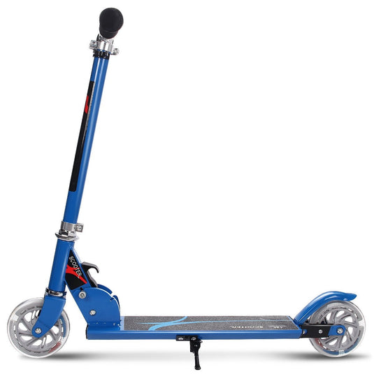 Folding Kick Scooter for Kids, 2 Flash Wheels Deluxe Aluminum - GoplusUS