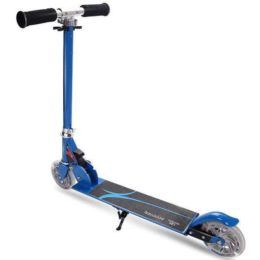 Folding Kick Scooter for Kids, 2 Flash Wheels Deluxe Aluminum - GoplusUS