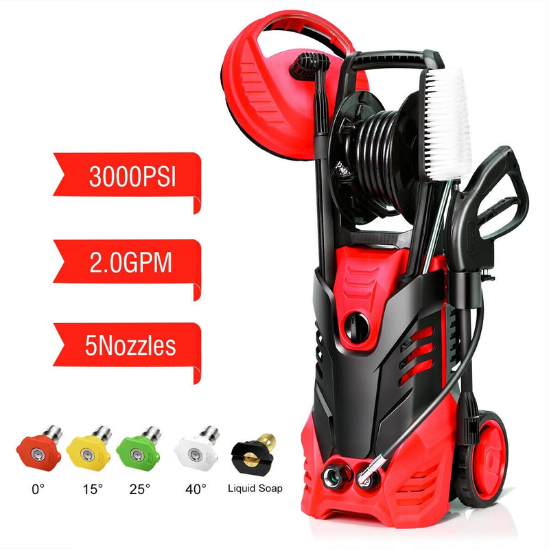 Load image into Gallery viewer, 3000PSI Electric Pressure Washer, Portable High Power Washer - GoplusUS
