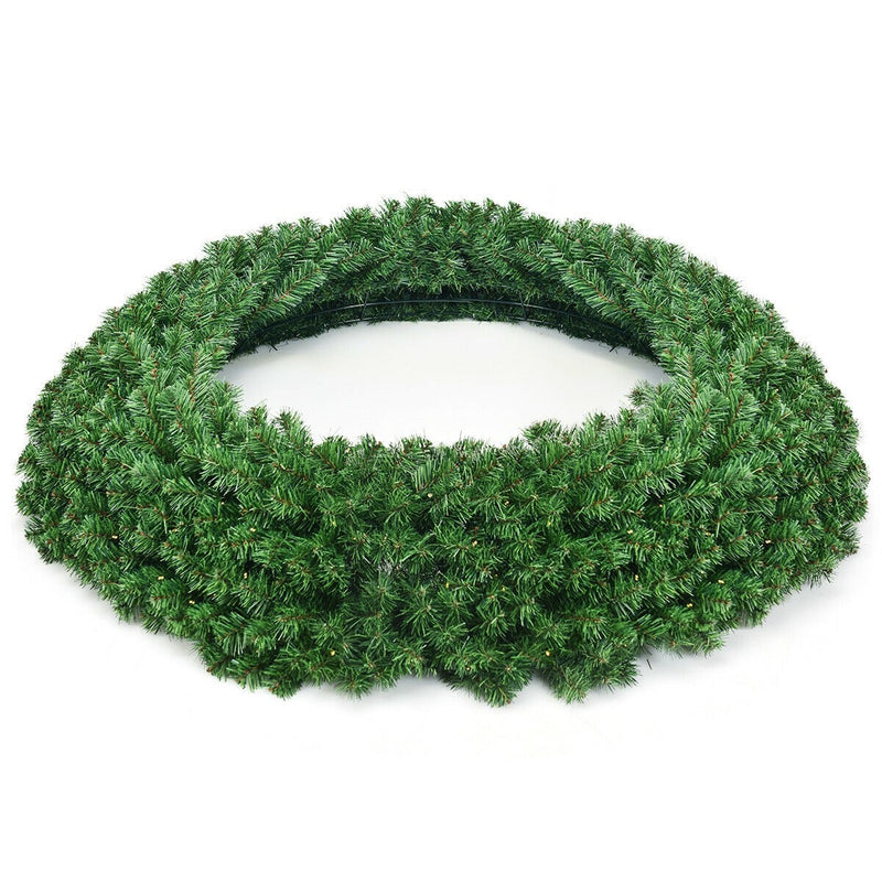 Load image into Gallery viewer, 48&quot; Pre-lit Cordless Artificial Christmas Wreath - GoplusUS
