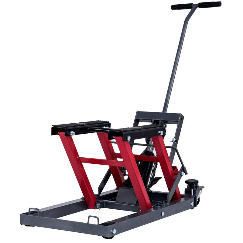 Load image into Gallery viewer, Goplus Motorcycle ATV Hydraulic Scissor Lift Jack Stand Quad Dirt Street Bike Hoist - GoplusUS
