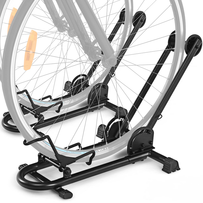 Load image into Gallery viewer, Goplus Foldable Bicycle Floor Stand, Steel Bike Parking Rack Fits 20&quot;-29&quot; Bikes - GoplusUS
