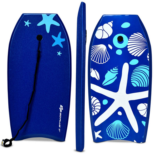 Goplus Body Board, Lightweight Bodyboard with EPS Core, XPE Deck, HDPE Slick Bottom - GoplusUS