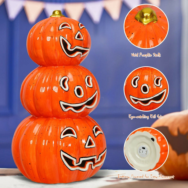 Load image into Gallery viewer, Halloween Ceramic Pumpkin Lamp - GoplusUS
