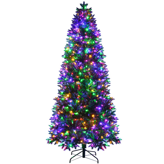 Goplus Artificial Christmas Tree, Hinged Xmas Pine Tree, Decoration for Indoor Holiday Festival - GoplusUS