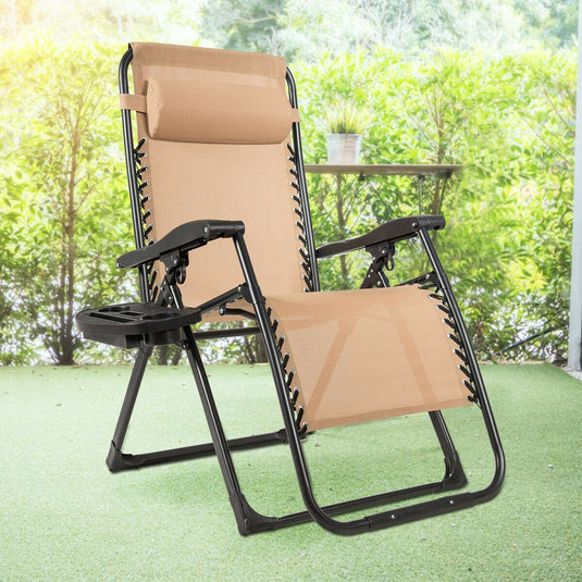 Zero Gravity Chair, 500-lb Capacity Oversized Recliner with Cup Holder