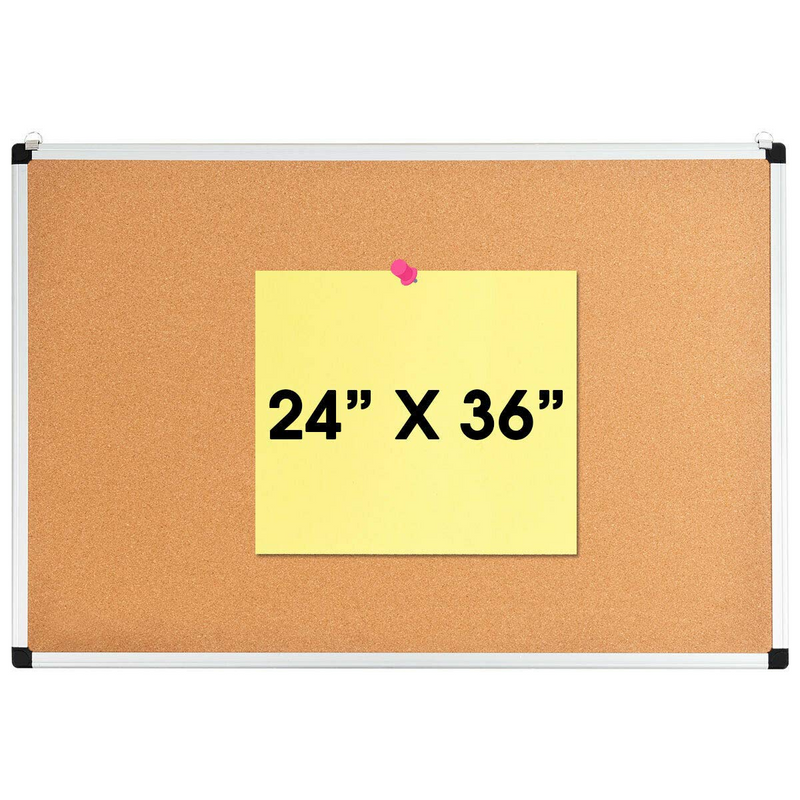 Load image into Gallery viewer, Cork Board, Bulletin Board, 18 x 24 3 Pack Aluminum Framed Cork Notice Pin Board Memo Board - GoplusUS
