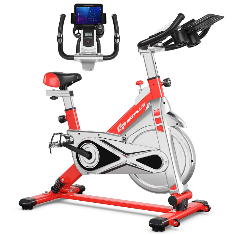 Load image into Gallery viewer, Adjustable Exercise Bike, Stationary Silent Bicycle with Dual-Spring Shock Absorption - GoplusUS
