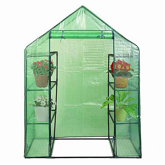 plastic plant house Green House Walk in Plant Gardening Greenhouse Plastic 4-Tier 8 Shelve – Goplusus.com
