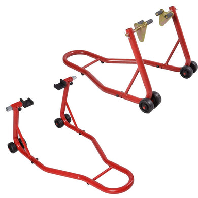 Motorcycle Sport Bike Stand Front & Rear Wheel Stand Swingarm Lift Auto Bike - GoplusUS