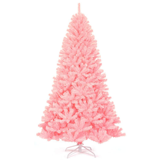 Goplus Unlit Artificial Christmas Tree, 100% New PVC Material, Xmas Tree for Indoor and Outdoor Decoration - GoplusUS