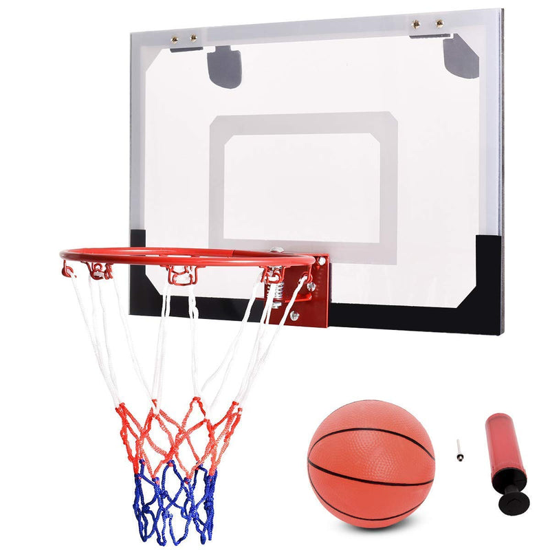 Load image into Gallery viewer, Over-The-Door Mini Basketball Hoop Includes Basketball &amp; Hand Pump Indoor Sports - GoplusUS
