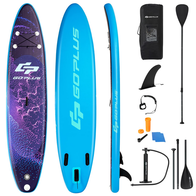 Load image into Gallery viewer, Goplus Inflatable Stand up Paddle Board Surfboard SUP Board with Adjustable Paddle Carry Bag - GoplusUS
