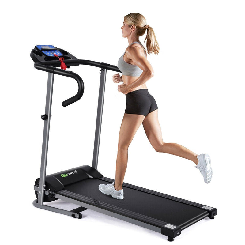 Load image into Gallery viewer, Electric Folding Treadmill with LCD Display and Heart Rate Sensor - GoplusUS
