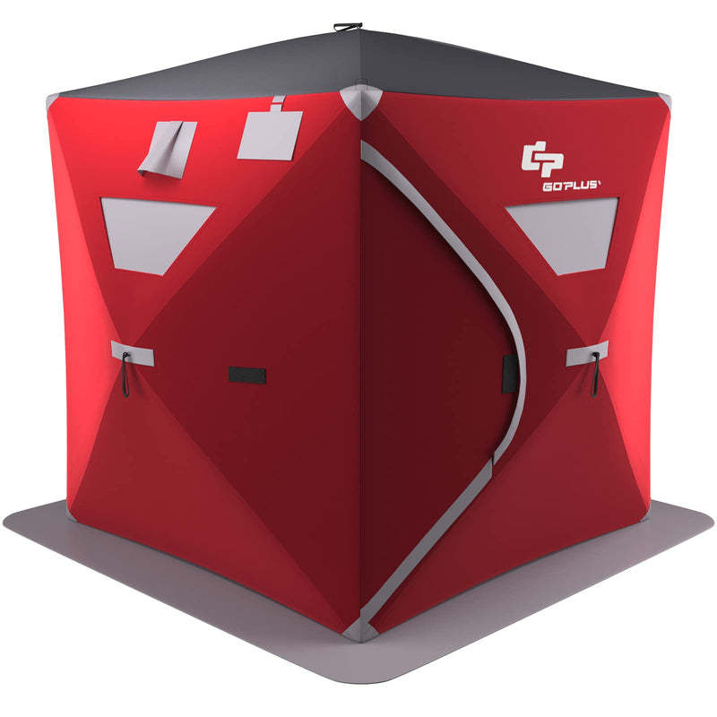 Load image into Gallery viewer, Portable Ice Shelter Pop-up Ice Fishing Tent Shanty 3-4 Person
