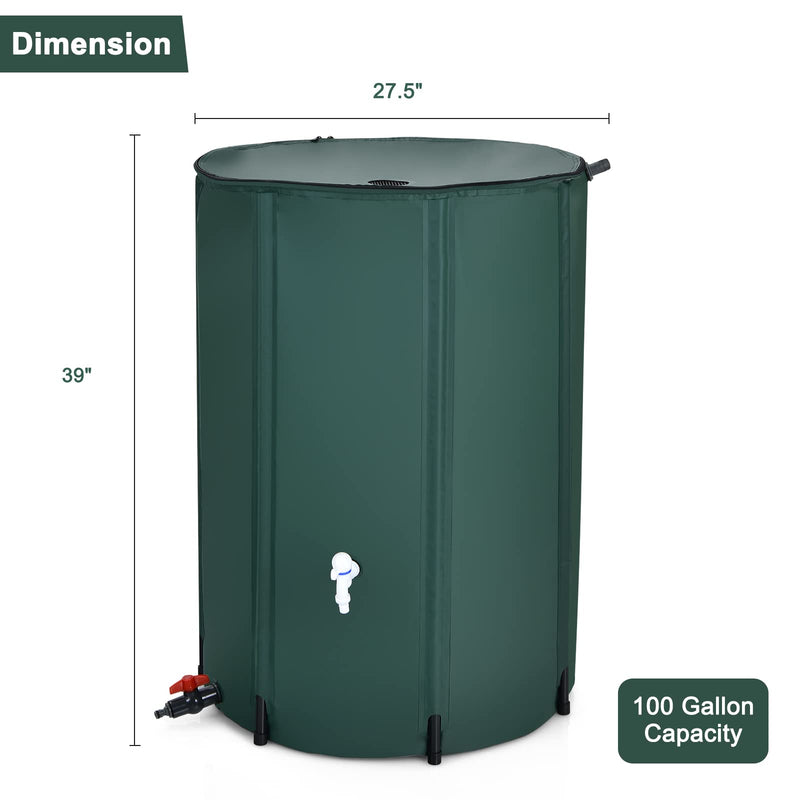 Load image into Gallery viewer, Portable Rain Barrel Water Collector Collapsible Tank
