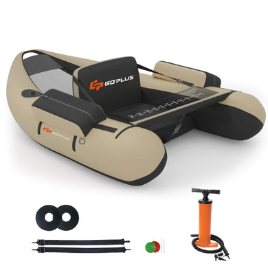 Inflatable Fishing Float Tube, with Storage Pockets - GoplusUS