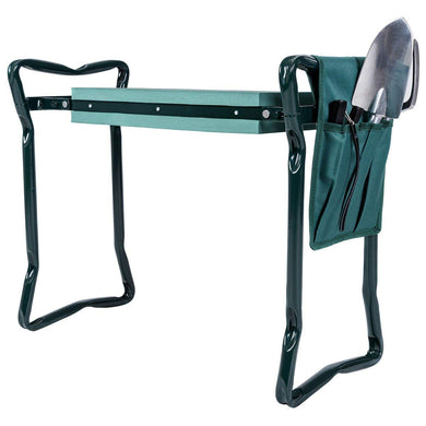 Folding Garden Kneeler Bench Heavy Duty Gardener Kneeling Pad Cushion - GoplusUS