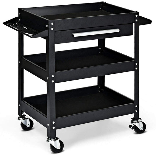330 LBS Capacity 3-Tray Rolling Utility Cart - Goplus