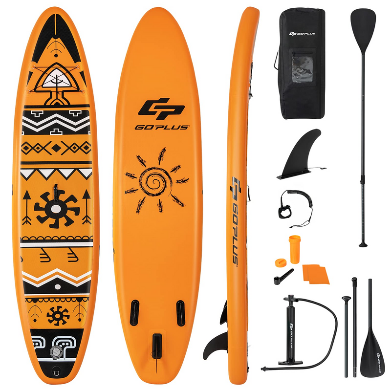 Load image into Gallery viewer, Goplus Inflatable Stand up Paddle Board Surfboard SUP Board with Adjustable Paddle Carry Bag - GoplusUS

