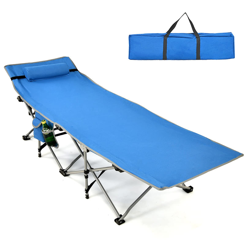 Load image into Gallery viewer, Folding Camping Cot, Heavy-Duty Comfortable Cot Bed for Adults Kids - GoplusUS
