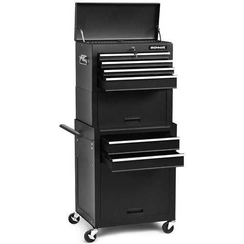 6-Drawer Rolling Tool Chest w/Riser - GoplusUS