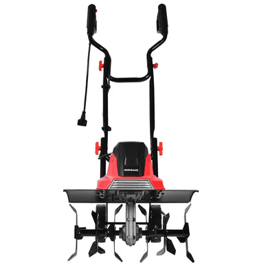 13.5 Amp Corded Electric Tiller and Cultivator, 17-Inch Tiller with 9' Tilling Depth - GoplusUS